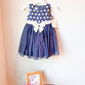 Beautiful navy blue toddler dress